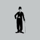 Shirt Charlie Chaplin gris pour homme et femme