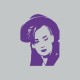 Shirt Boy George violet/gris pour homme et femme
