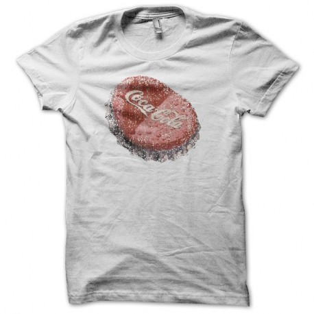 Shirt coca cola capsule vintage blanc pour homme et femme