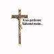 Shirt Jesus pardonne Mahomet moins sarcasme blanc pour homme et femme