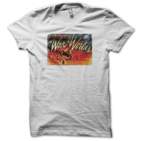 Shirt La Guerre des mondes blanc pour homme et femme