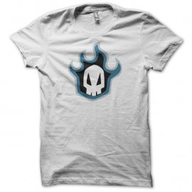 Shirt Bleach blue burn skull original blanc pour homme et femme