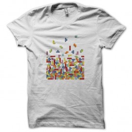 Shirt Tetris blanc pour homme et femme