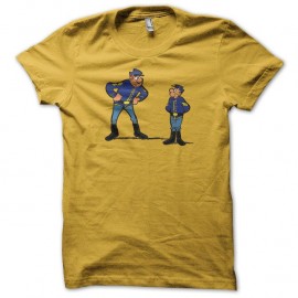 Shirt Les tuniques bleues jaune pour homme et femme