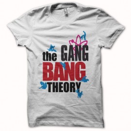 Shirt gang bang theory parodie The Big Bang Theory blanc pour homme et femme