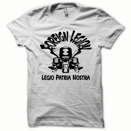 Shirt légion étrangère version anglaise noir/blanc pour homme et femme