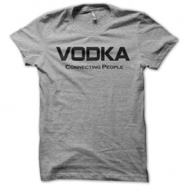 Shirt Vodka Connecting People noir/gris pour homme et femme