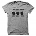 Shirt Steve Jobs Apple rip noir/gris pour homme et femme