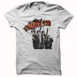 Shirt zombieland blanc pour homme et femme