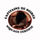 Shirt Capitaine de Soirée Niquage Certifié blanc pour homme et femme