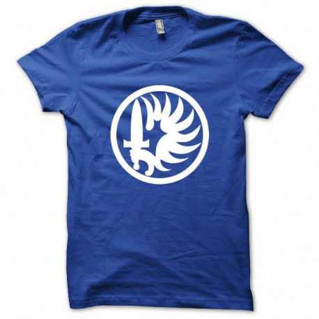 Shirt Légion Etrangère médaille blanc/bleu royal pour homme et femme