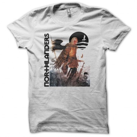 Shirt Northlanders eagle black moon blanc pour homme et femme