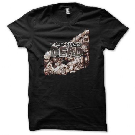 Shirt The Walking Dead version comics noir pour homme et femme