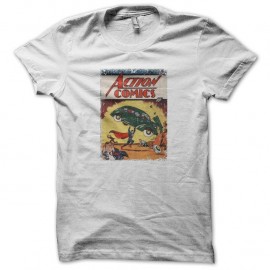 Shirt Action Comics 1938 collector blanc pour homme et femme