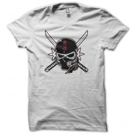 Shirt Ninja Skull blanc pour homme et femme