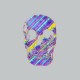 Shirt Rainbow Skull gris pour homme et femme