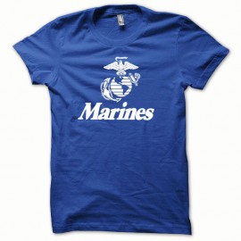 Shirt Marines blanc/bleu royal pour homme et femme