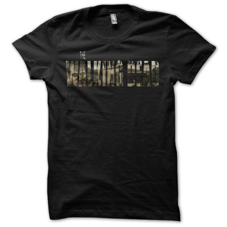Shirt Walking Dead avec des zombis noir pour homme et femme