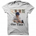 Shirt Poker One Time ! blanc pour homme et femme