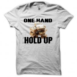 Shirt Poker one hand hold up blanc pour homme et femme
