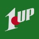 Shirt 1 up parodie seven up blanc/vert bouteille pour homme et femme