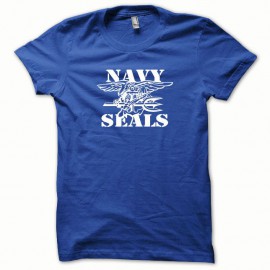 Shirt Navy Seals blanc/bleu royal pour homme et femme