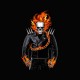 Shirt Ghost rider blanc/noir pour homme et femme