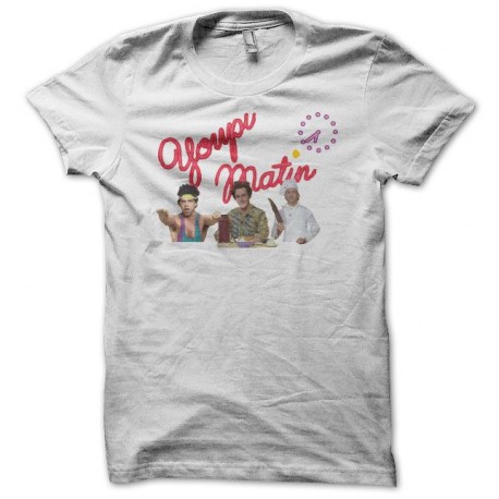 Shirt Les Inconnus Youpi matin blanc pour homme et femme