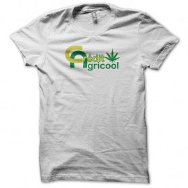 Shirt rasta Crédit Agricool blanc pour homme et femme