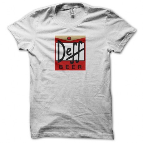 Shirt humour Duff parodie Deff blanc pour homme et femme
