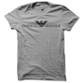 Shirt Giorgio Armani parodie Georgette Armanus gris pour homme et femme