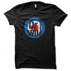 Shirt dr who parodie the who noir pour homme et femme