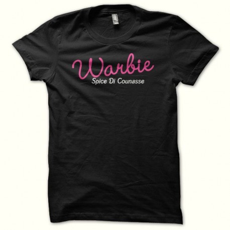 Shirt Barbie parodie Warbie spice di counasse noir pour homme et femme