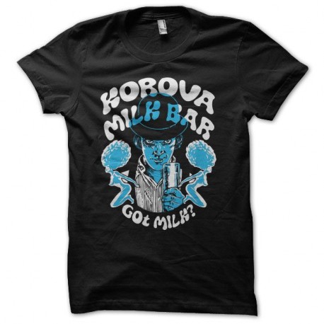 Shirt Clockwork Orange Mecanique milk bar noir pour homme et femme