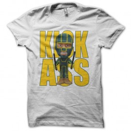 Shirt Kick Ass blanc pour homme et femme
