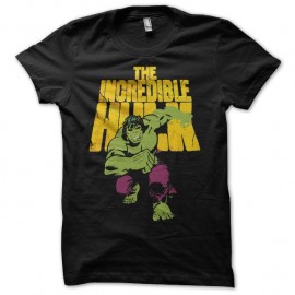 Shirt artwork L'incroyable HULK Bruce Banner noir pour homme et femme