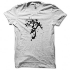 Shirt Capt America noir/blanc pour homme et femme