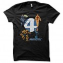 Shirt Les Quatre Fantastiques Fantastic Four noir pour homme et femme