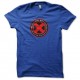 Shirt Xavier's School X-Men rouge sur bleu royal pour homme et femme