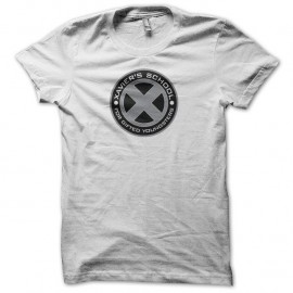 Shirt Xavier's School X-Men gris sur blanc pour homme et femme