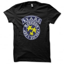 Shirt Raccoon Police S.T.A.R.S resident evil noir pour homme et femme