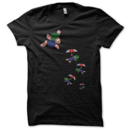 Shirt Lemmings noir pour homme et femme