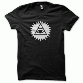 Shirt illuminati oeil de la providence version secrète blanc/noir pour homme et femme