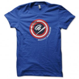 Shirt Captain Faf parodie Captain America bleu royal pour homme et femme