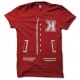 Shirt Kavinsky Teddy blanc/rouge pour homme et femme
