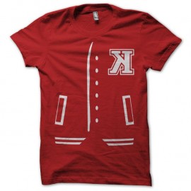 Shirt Kavinsky Teddy blanc/rouge pour homme et femme