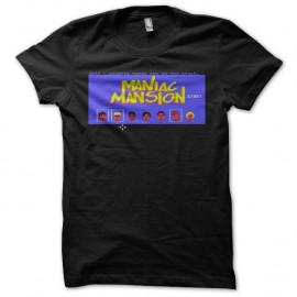 Shirt Maniac Mansion noir pour homme et femme