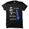 Shirt Scary Movie Je vois des fantômes partout noir pour homme et femme