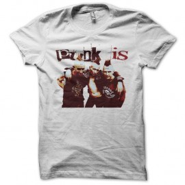 Shirt Le Grand Soir Punk is not dead blanc pour homme et femme