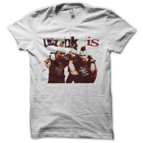 Shirt Le Grand Soir Punk is not dead blanc pour homme et femme